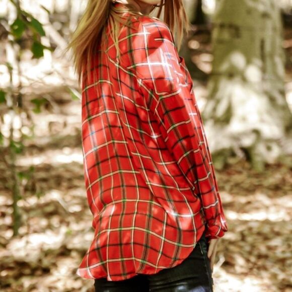 ‎Button Down Plaid Top - Picture 11 of 16